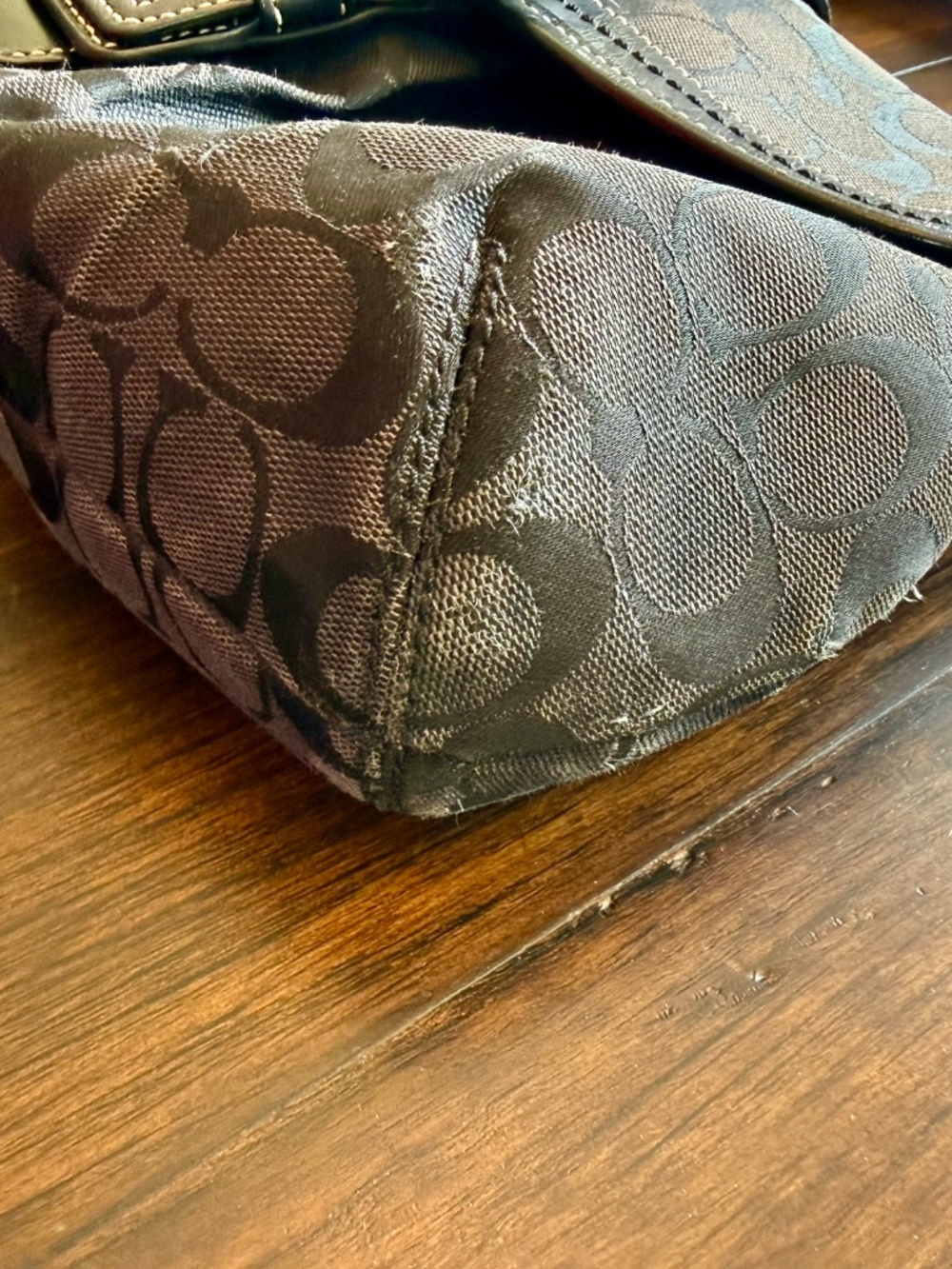 Coach Women's Soho Signature Buckle Flap Shoulder Bag - Black - F15203 - Picture 4 of 14